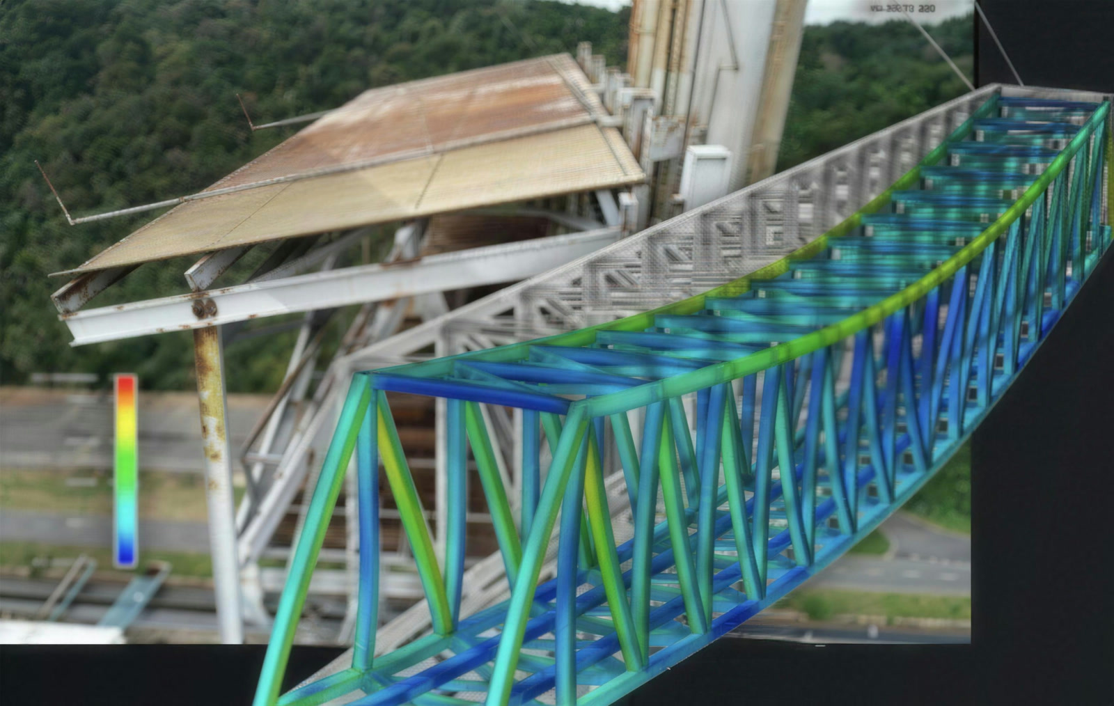 Bridge deflection analysis model